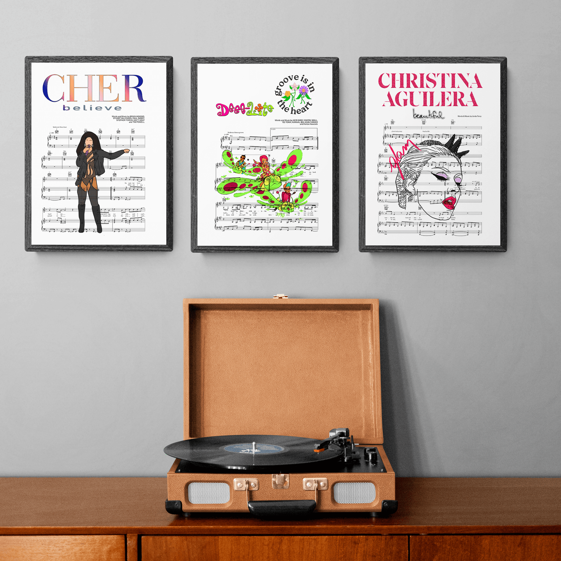 Put a little funk in your home decor with this premium Deee-Lite - Groove Is in the Heart poster. Our high quality wall art print features a stylish design that's perfect for spicing up any kitchen or livingroom. Make a statement and show everyone you're a fan of the classic track with this great gift for any occasion.