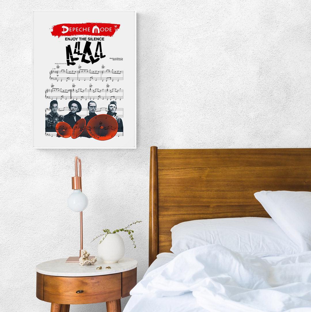 Bring some Depeche Mode into your home with this stylish poster. With the iconic "Enjoy the Silence" design, this poster is perfect for any fan of the legendary band. Printed on high-quality paper, this poster is perfect for adding a touch of cool to any room.