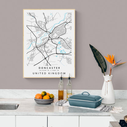 Doncaster Street City Map Print
