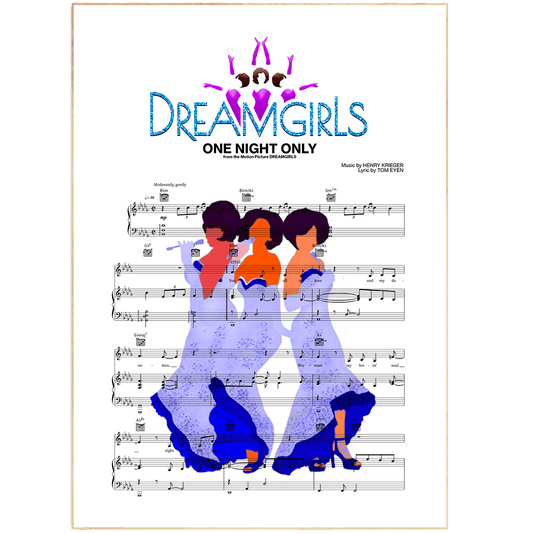 Make your walls come alive with this vibrant Dreamsgirls - ONE NIGHT ONLY Poster. This eye-catching poster is the perfect way to add some life and color to your walls. With a minimal design and great quality printing, it's ideal for any room in your home. Whether you're using it as wall art or as a simple way to decorate your bedroom, this Dreamsgirls - ONE NIGHT ONLY Poster is sure to make a statement.