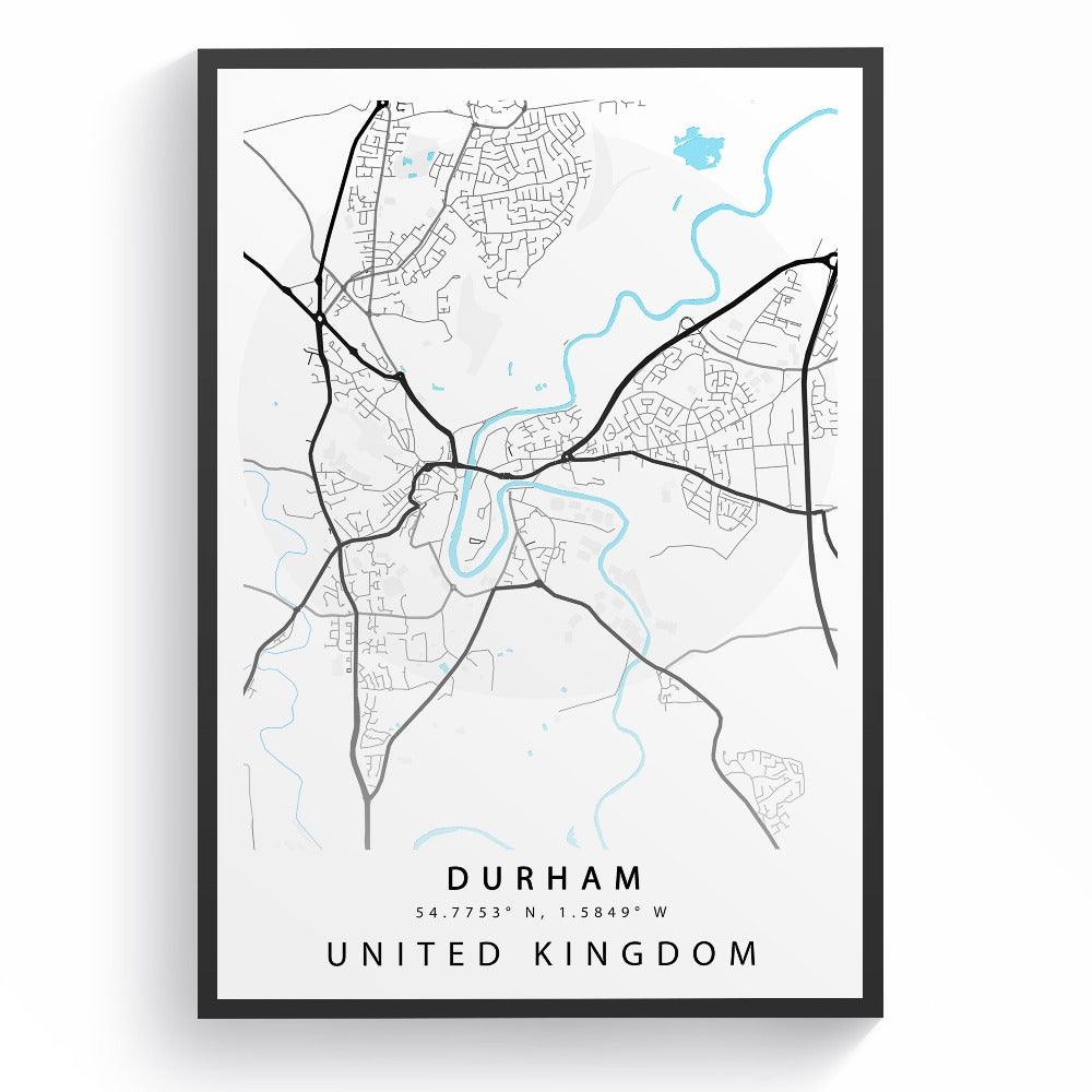 Durham Street City Map Print
