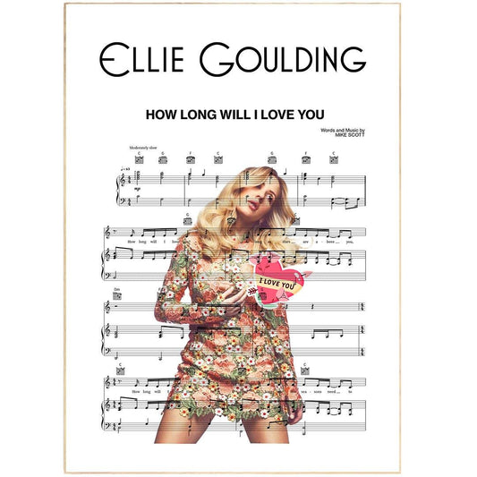“How Long Will I Love You” is a song by English recording artist Ellie Goulding from Halcyon Days (2013), the reissue of her second studio album, Halcyon (2012). Released on November 10, 2013, as the second single from the reissue, “How Long Will I Love You” is a cover of the lead single from The Waterboys' fifth studio album, Room to Roam (1990).  “How Long Will I Love You” is also included on the soundtrack for the 2013 film About Time.