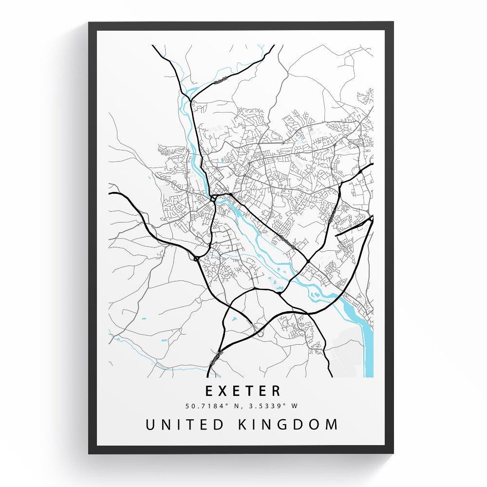 Exeter Street City Map Print