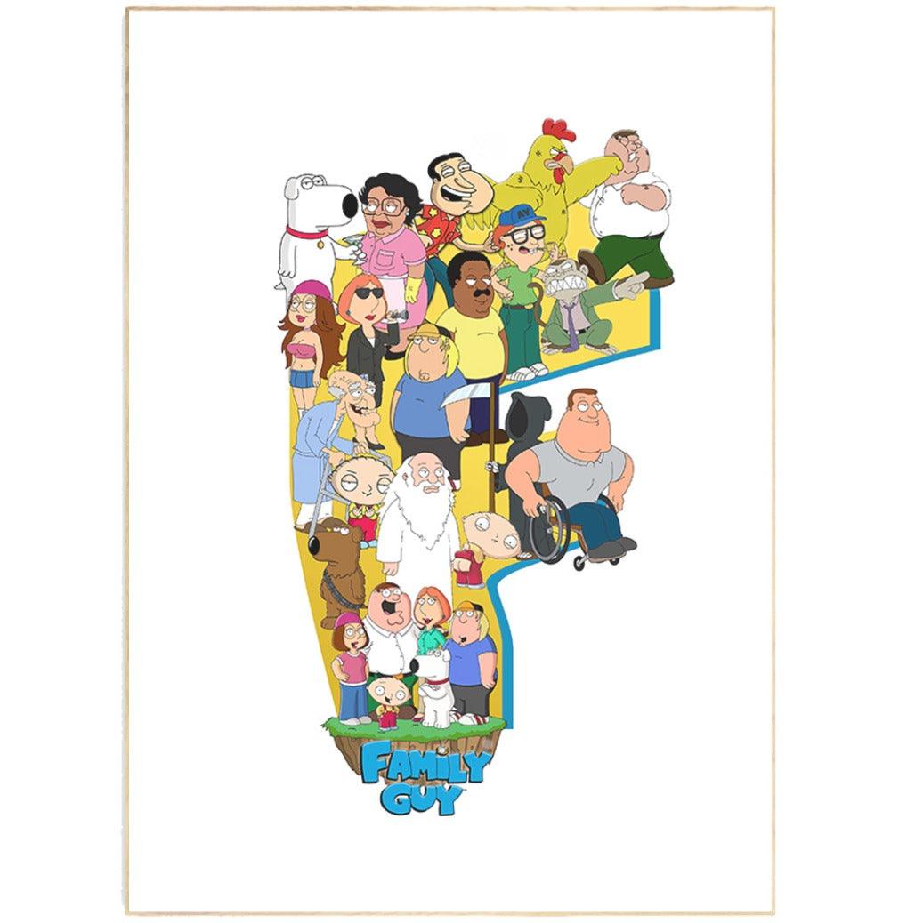 This Family Guy Serie poster is a great gift for fans of the popular animated series. Showcasing a high-quality print of characters from the show, the handmade poster is perfect for home or office décor. With a selection of sizes, posters can be printed on premium heavyweight matte paper, plus offers a range of frames and mounting options. Make a lasting impression with this vibrant and affordable family poster. 98types of wall art