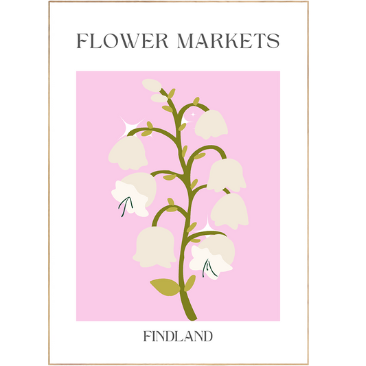 Brighten your space with Findland Flowers Market Print. With its unique and timeless poster design, it is perfect for creating a gallery wall in your living room, bedroom, or kitchen. Featuring a variety of colors and sizes, this art poster shop selection provides a comprehensive range of options for wall art ideas. Enhance your home with a stylish touch of Scandinavian design.