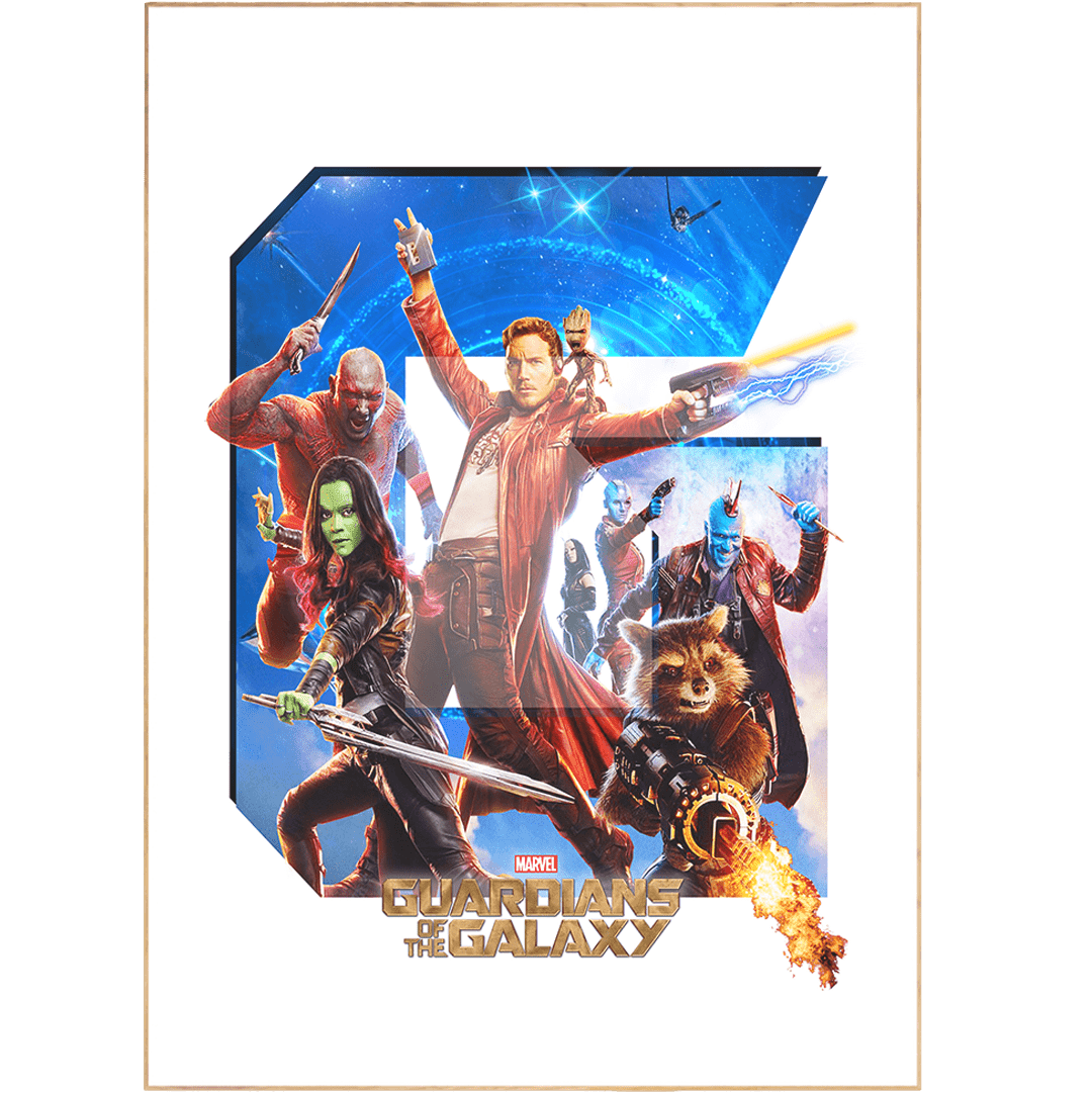 This Guardians Of The Galaxy Poster features iconic characters from the Disney movies, giving you a chance to put all your favourite heroes in one place on your wall. Print on demand and make fine art prints of any Disney movie of your choice, to decorate your room wall with Disney World posters section. Each poster is vivid and colourful, making it a perfect addition to your Disney Animated Movie Posters and Disney Wall Prints collection. 98types
