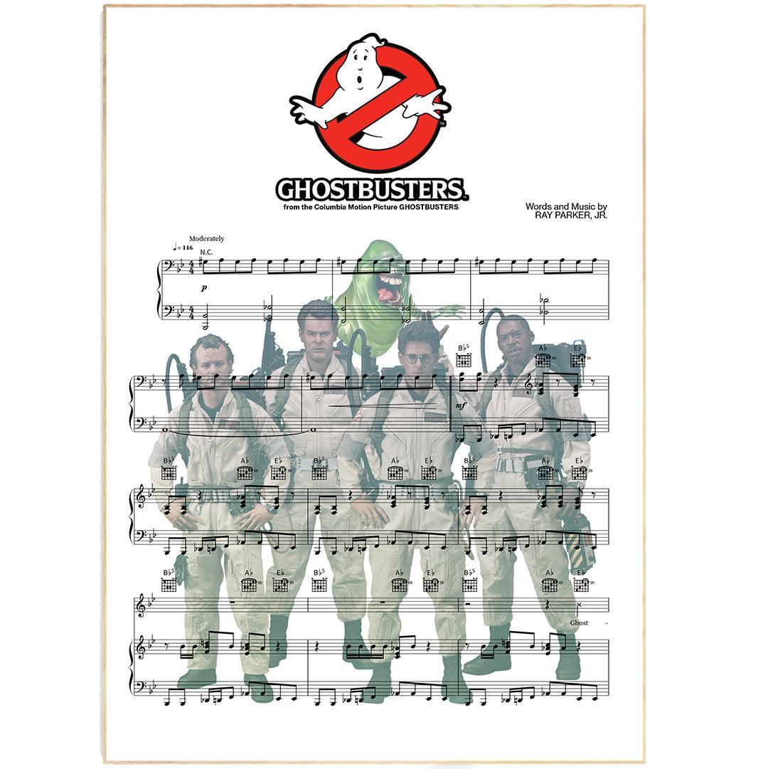GHOSTBUSTERS Song Print | Song Music Sheet Notes Print Everyone has a favorite song especially GHOSTBUSTERS Print, and now you can show the score as printed staff. The personal favorite song sheet print shows the song chosen as the score.  Whether it's a happy memory song from when you were younger or the song you keep repeating all day, it would make a great gift for the person you admire and are close to you. It is an ideal gift for a music lover or musician.
