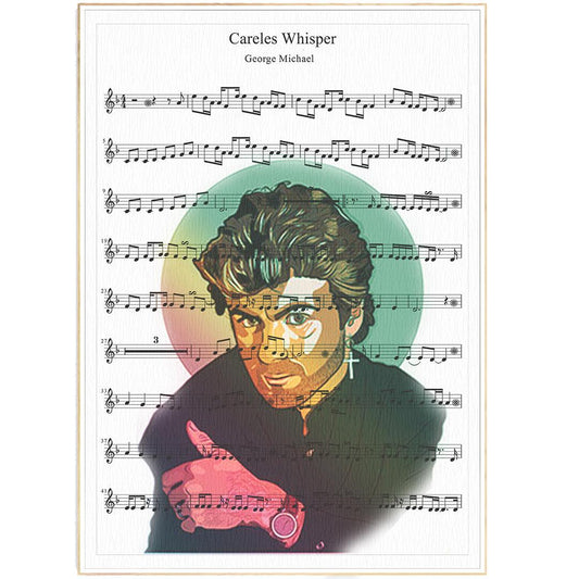 George Michael - Careless Whisper Theme Song Print