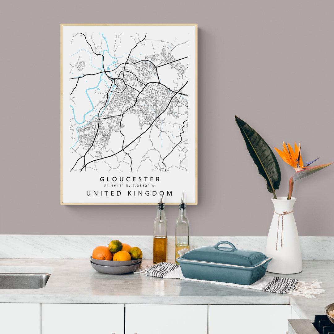 Gloucester Street City Map Print