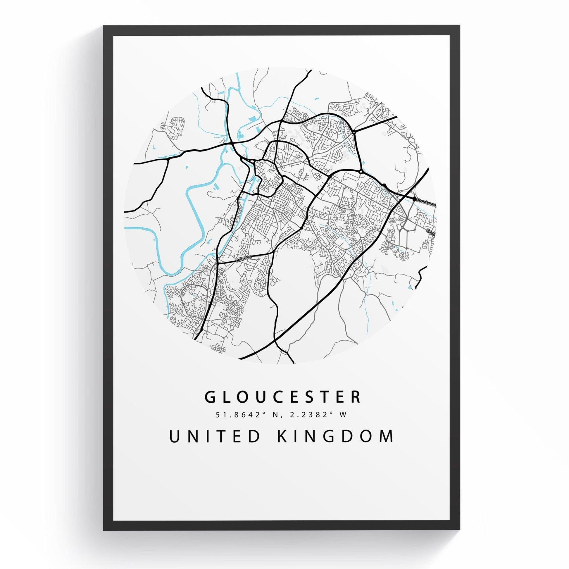 Gloucester Street City Map Print