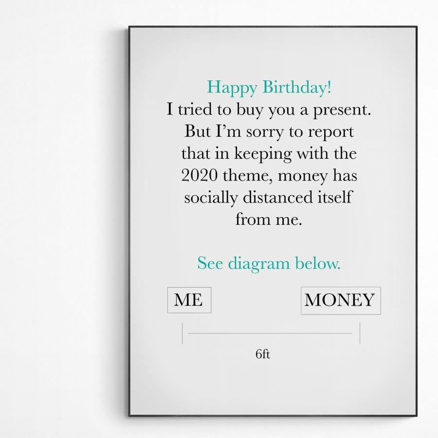 Happy Birthday 2021 Card | Lockdown Birthday Card UK | Funny Birthday Card | Birthday Funny Card