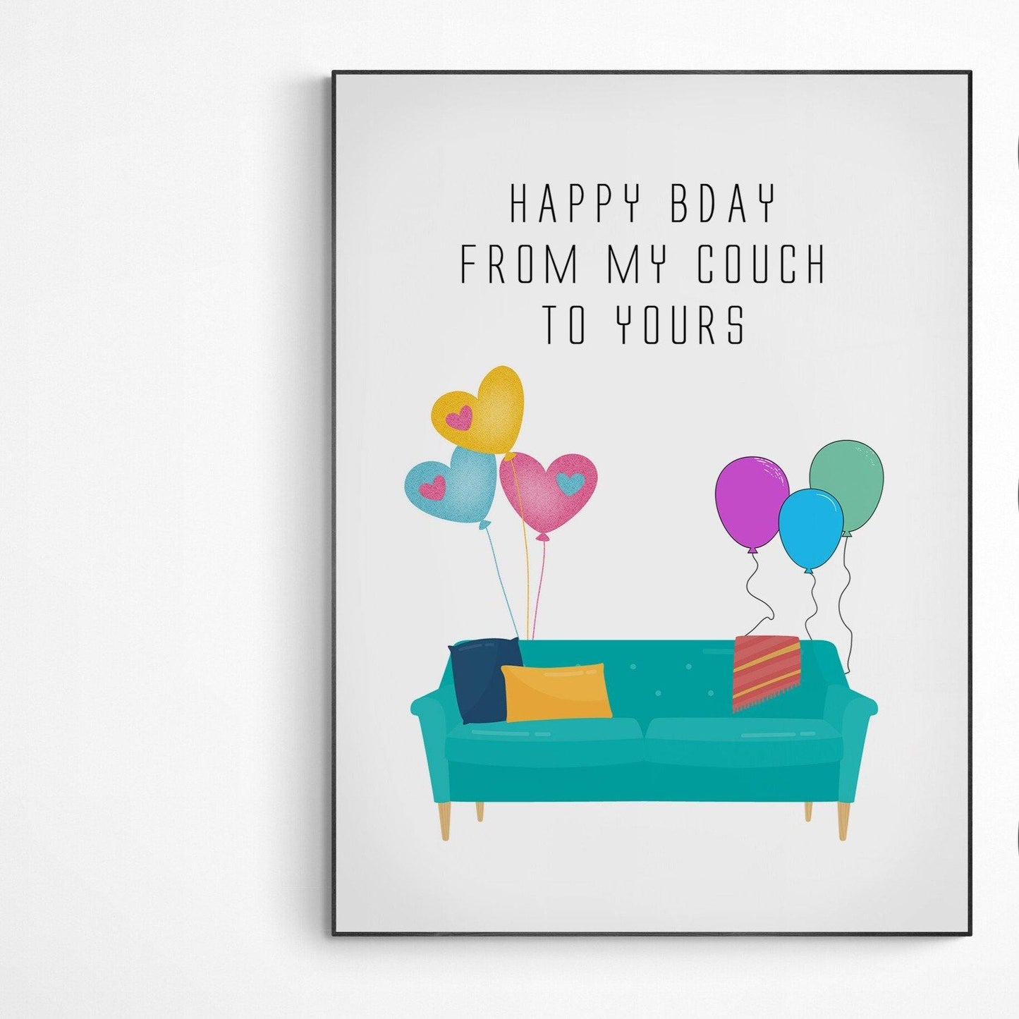 Happy Birthday 2021 Card | Lockdown Birthday Card UK | Funny Birthday Card | Birthday Funny Card - 98types