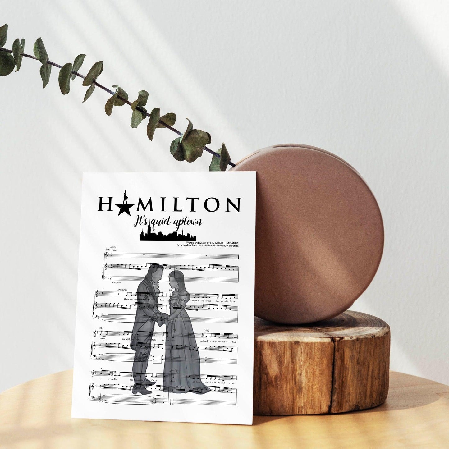 Make your walls " Hamilton - IT’S QUIET UPTOWN " with this unique poster. Relive the magic of the musical Hamilton with this beautiful poster. Measuring 18"x24", it makes a perfect addition to any wall. Printed on high quality paper, this poster is perfect for framing and makes a great gift for any Hamilton fan.