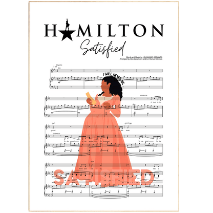 Take your fandom to the next level with this Hamilton - SATISFIED Poster. This official Broadway Poster from 98Types Music is designed to be hung in living rooms, bedrooms, offices, and more. The unique design captures the essence of Hamilton in a truly stunning way while remaining vibrant and eye-catching. So bring some Hamilton spirit into any room and keep yourself motivated with this poster. The perfect addition to any fan's collection!