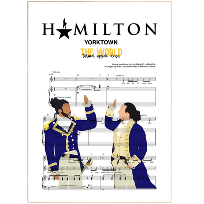 The newest addition to our Hamilton Musical Poster Collection. Hamilton the Musical is one of the most popular Broadway shows in history. Our latest poster design celebrates the song "Tonight" from the show. If you're a fan of Hamilton, or just looking for a unique piece of art for your wall, this poster is for you.