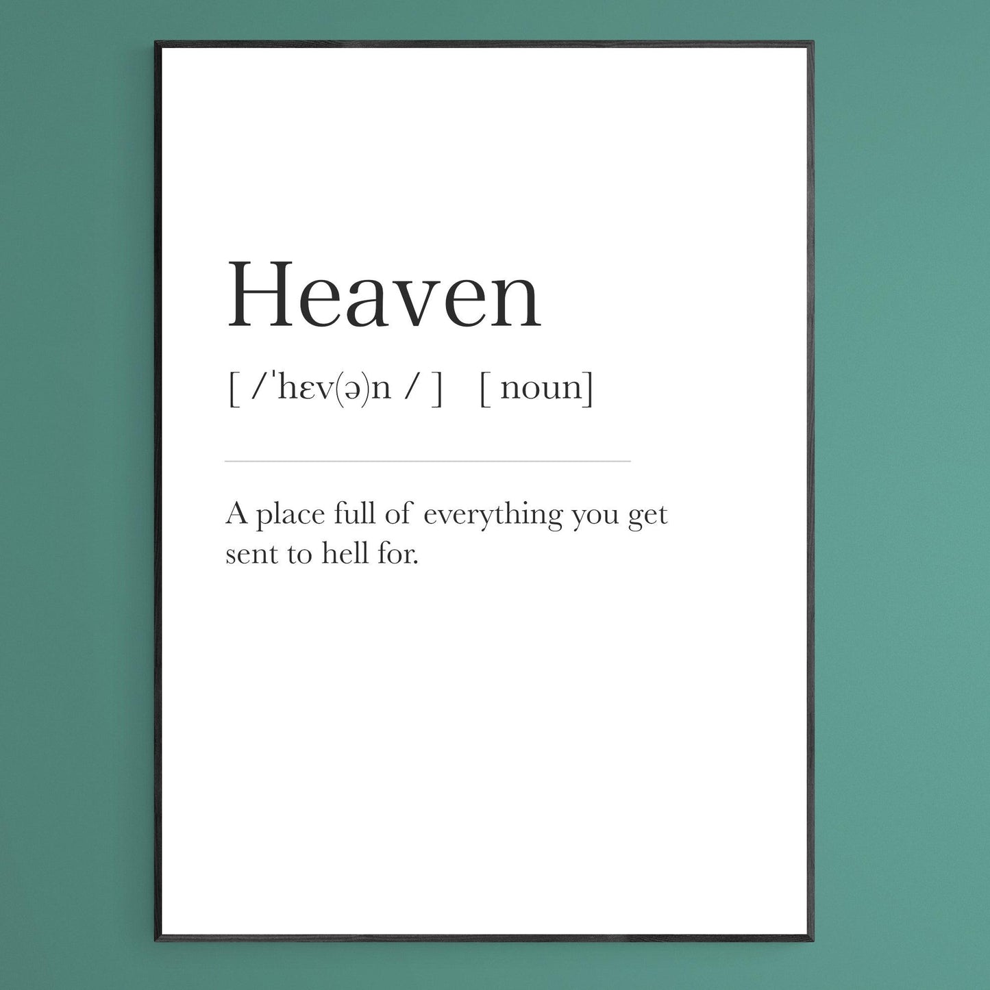 Heaven Definition Print - 98types