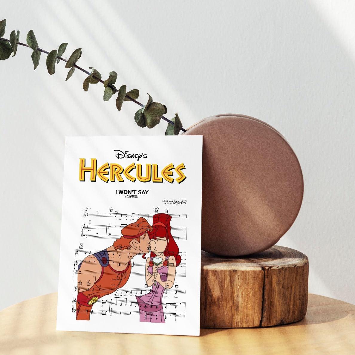 This print is the perfect addition to your home if you're a fan of Disney and/or Hercules. The print is inspired by the Disney movie Hercules and is a great addition to any Disney fan's home decor. The print is available in a range of sizes so that you can find the perfect fit for your home.