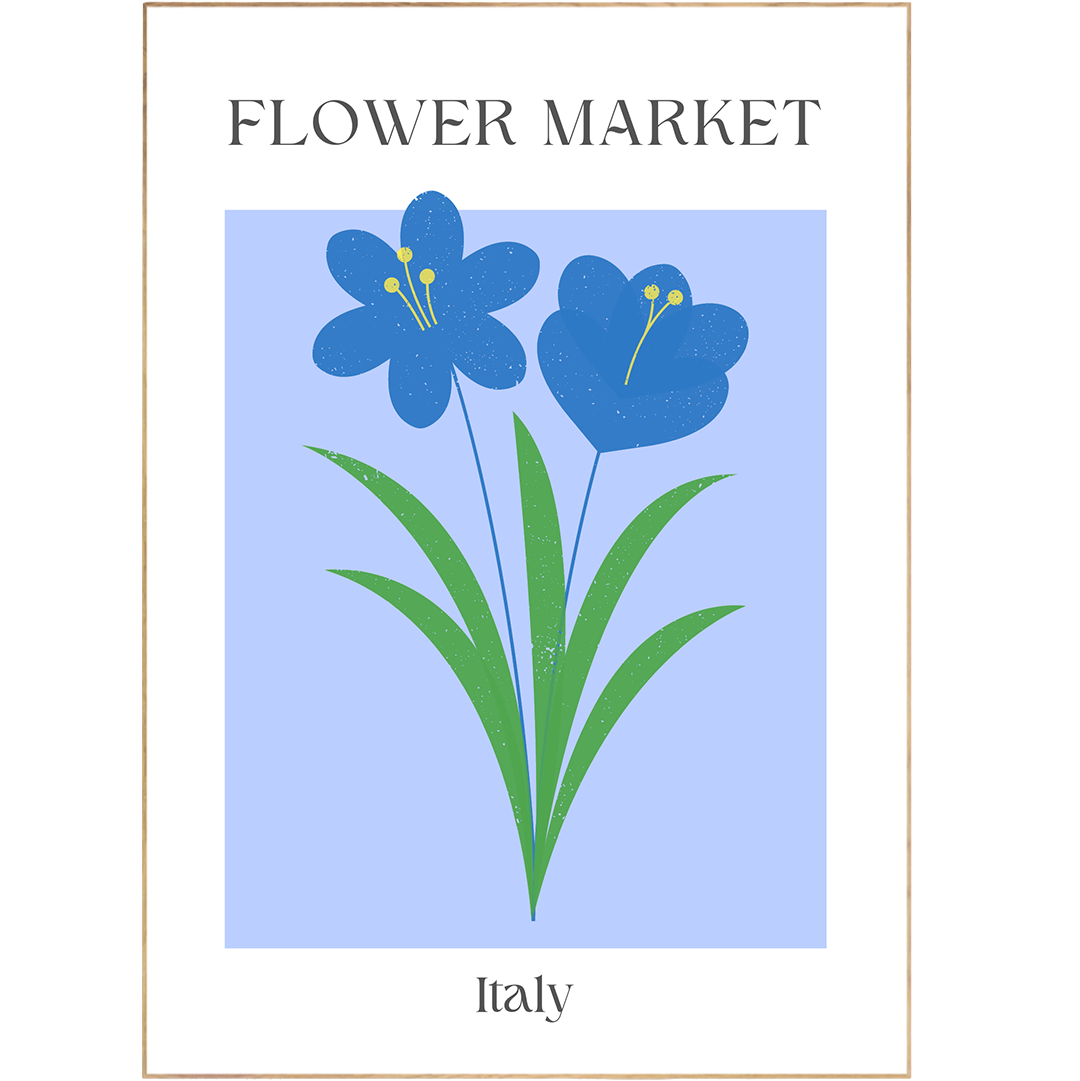 Add a touch of the Italian countryside to your kitchen or living room with our Italy Flowers Market Print. Featuring a vivid rendering of fresh-cut flowers in a bustling outdoor market, this poster adds a beautiful, timeless style to your space. Expertly designed with a Scandinavian aesthetic, this piece will transform any room into a stylish sanctuary.