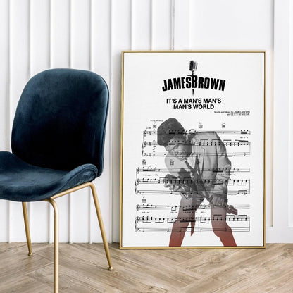 Print lyrical with these unusual and Natural High quality black and white musical scores with brightly coloured illustrations and quirky art print by artist James Brown to put on the wall of the room at home. A4 Posters uk By 98types art online.