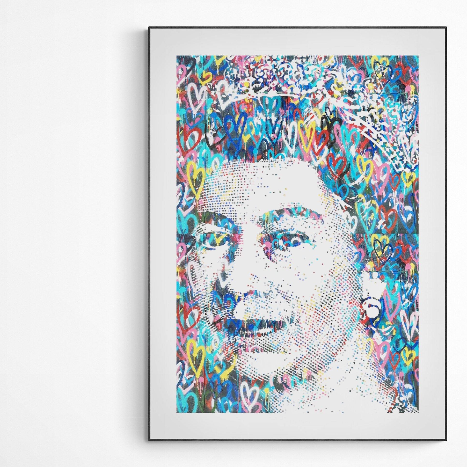 Queen Elizabeth Love Print | Original Poster Art | Fun Print Quote | Motivational Poster Wall Art Decor | Greeting Card Gifts | Variety Sizes