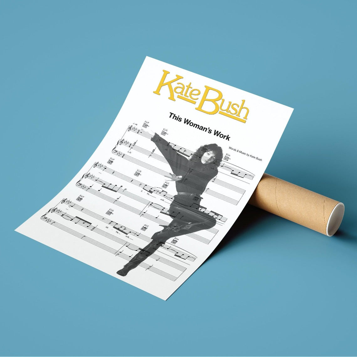 This Woman’s Work is an iconic song by Kate Bush, and now it can be displayed in your home with this one-of-a-kind poster. 98Types Music has brought her classic hit to life with a personalized print, designed to capture and celebrate the song in all its glory. Showcase your love for music on your walls or give it as a gift—this Kate Bush print will remind you of the power of lyrics and the stories they tell. Add a personal touch to your space with this timeless design.