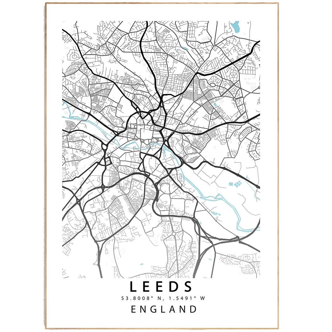 LEEDS City Map Print