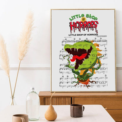 Add a little bit of love to your walls with the LITTLE SHOP OF HORRORS Poster. Whether you're an old-school fan of the musical or a classic rock enthusiast, this poster is for you. Featuring the lyrics of your favorite song printed in style, this poster will bring some style to any room in the house. Plus, its personalized message makes it even more special and unique—just like you! Show off your great taste with this perfect wall art piece.