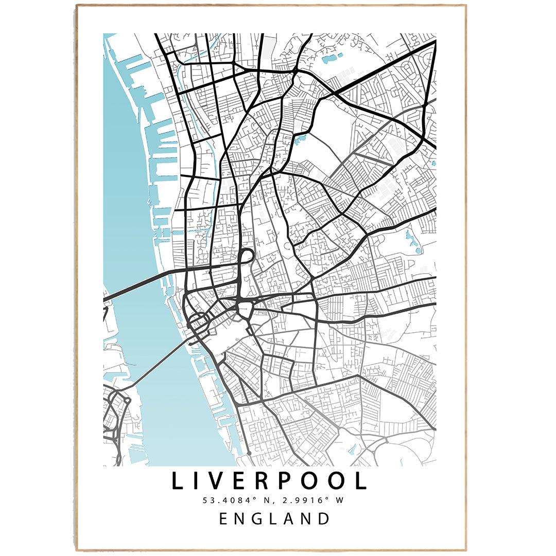 LIVERPOOL City Map Print
