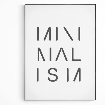 MINIMALIST Print | Original Poster Art | Fun Print Quote | Motivational Poster Wall Art Decor | Greeting Card Gifts | Variety Sizes