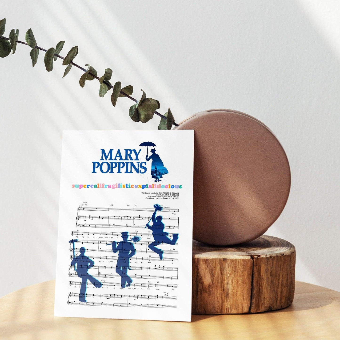 This poster is the perfect addition to any music lover's home. Featuring the iconic Mary Poppins song, "Supercalifragilisticexpialidocious", this poster is sure to bring a smile to your face every time you see it. Printed on high-quality paper, this poster is perfect for framing and makes a great gift for any Mary Poppins fan.