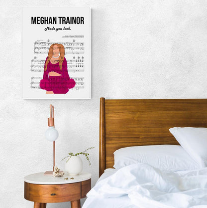 98Types Music is proud to present the Meghan Trainor - Made You Look Poster. This poster pays homage to Trainor's sophomore album released in March 2017. The album debuted at number two on the Billboard 200, and spawned the singles "I'm a Lady", "No" and "Better". Hang this poster in your home to show your support for Meghan Trainor, and to inspire you to make things happen.