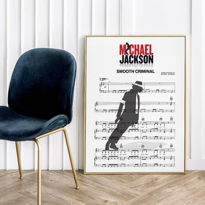 Are you looking for a unique gift for a music lover? Look no further! This stunning Michael Jackson - Smooth Criminal Poster is the perfect way to show your love for music. Reprinted from an original poster, it features the lyrics to the song Smooth Criminal. It would make a perfect gift for any music lover, or for a first dance anniversary. A4 Posters uk By 98types art online.