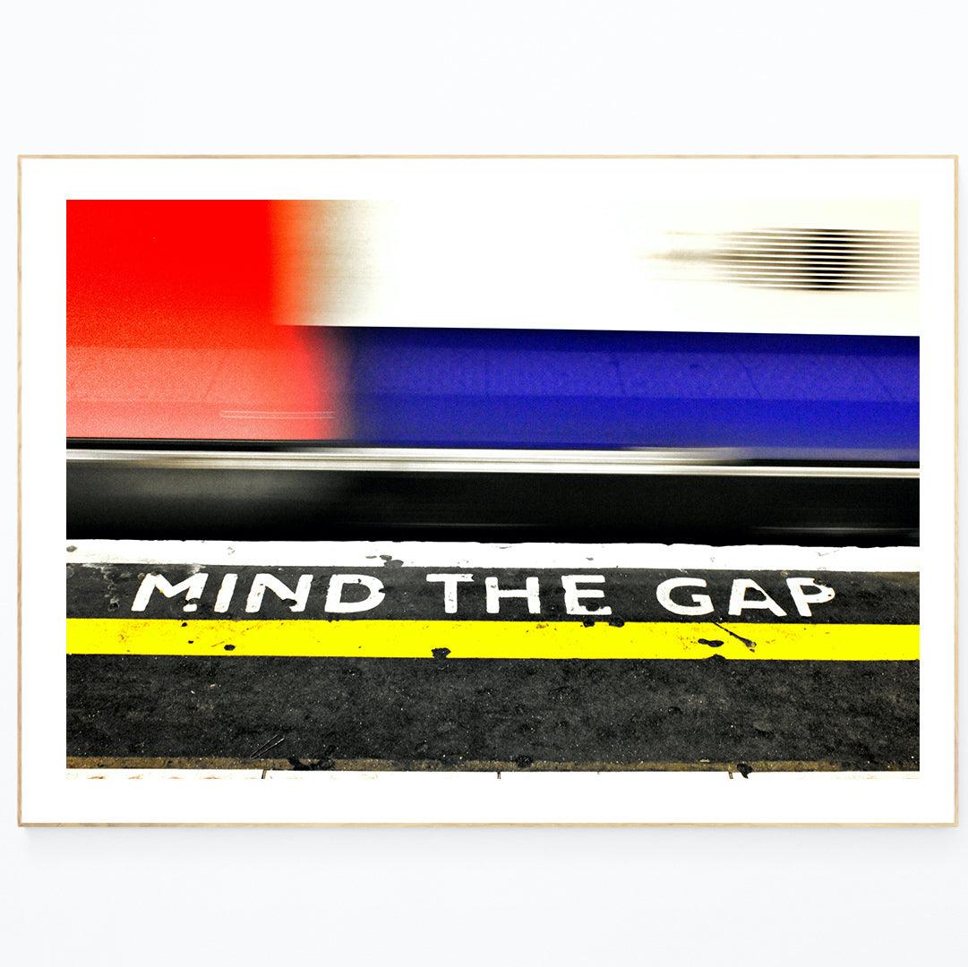 Benefits: This unique Mind The Gap Underground poster is the perfect way to bring a touch of London to any home. Showcase an iconic London skyline with modern, fine art photography featuring London landmarks and attractions. Enjoy photographic prints that capture the spirit of London and add a unique piece of art to any wall.