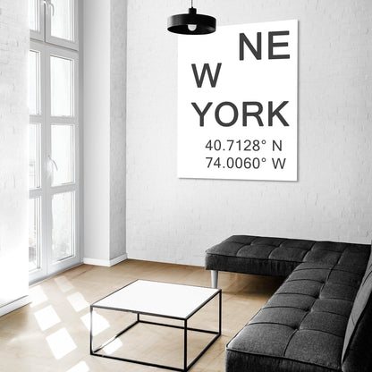 New York Typography Print - 98types