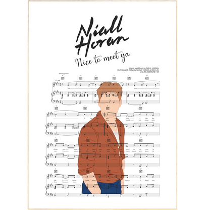 Shout out your love for Niall Horan with this Nice To Meet Ya poster. Whether you tuck it away in a frame, slap it up on your wall, or gift it to a fellow fan, this totally tubular song lyric art is the perfect way to show your appreciation. It's music to your eyes and you'll be saying "Nice to meet ya!" in no time.