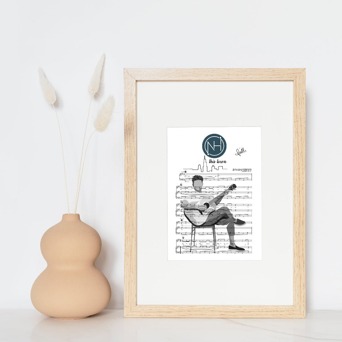 This Town Poster of Niall Horan song lyrics makes a unique and stylish home décor statement. Printed on high-quality paper with vivid colors, this poster is sure to stand out on any wall. Personalize it with your own special song lyrics for a perfect wedding or anniversary gift.