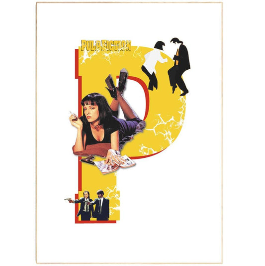 "Pulp Fiction" is a cult classic, and this movie poster is the perfect way to show your love for the film. Featuring the iconic image of John Travolta and Uma Thurman, this poster is sure to make a statement in any room.