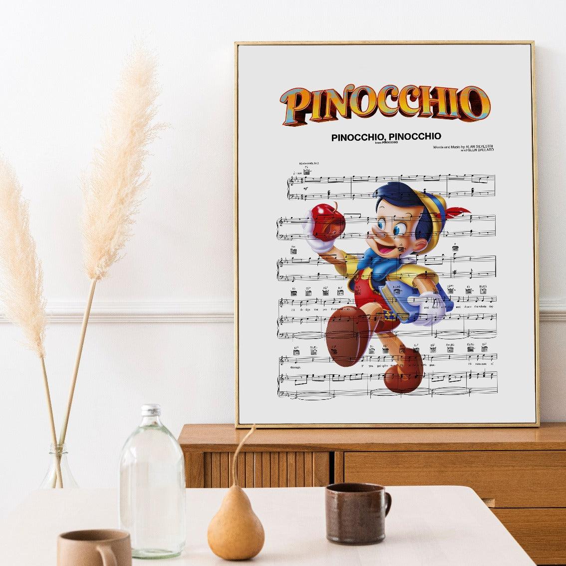 PINOCCHIO is a new and unique way to display your favorite song lyrics. Printed on high quality paper and framed in a black or white wooden frame, these unique prints will add a touch of personalization to your music-themed decor. The perfect gift for any music lover, PINOCCHIO combines your favorite song with beautiful artwork for a unique and stylish addition to your home.