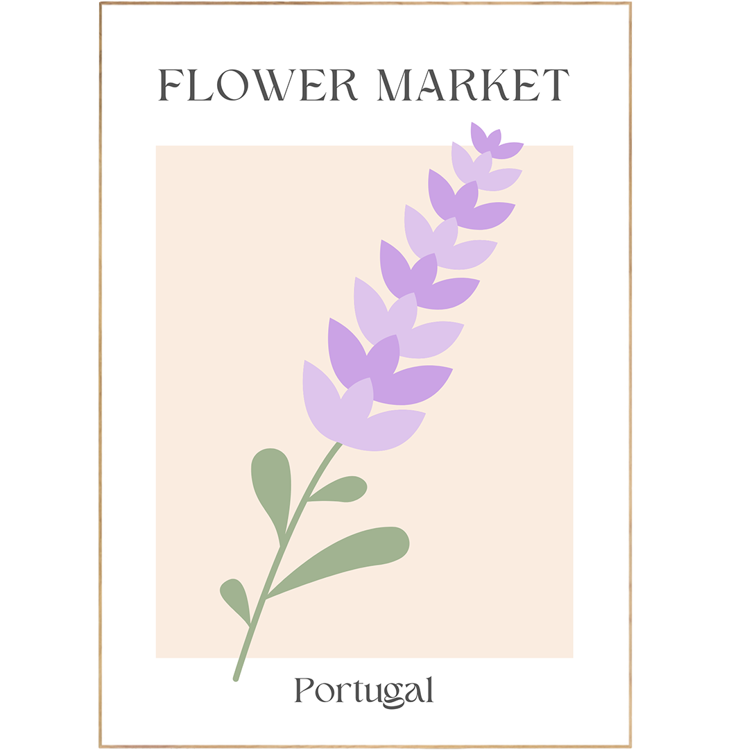 Experience the beauty of a European flower market with the Portugal 2 Flowers Market Print. Boasting trendy pastel hues, this print features 98 types of shapes and figures, including abstract flowers, forms and curves, and floral drawings for a colorful, Danish-inspired look. Perfect for a gallery wall or home decor, this print will bring a touch of nature and history to any room.
