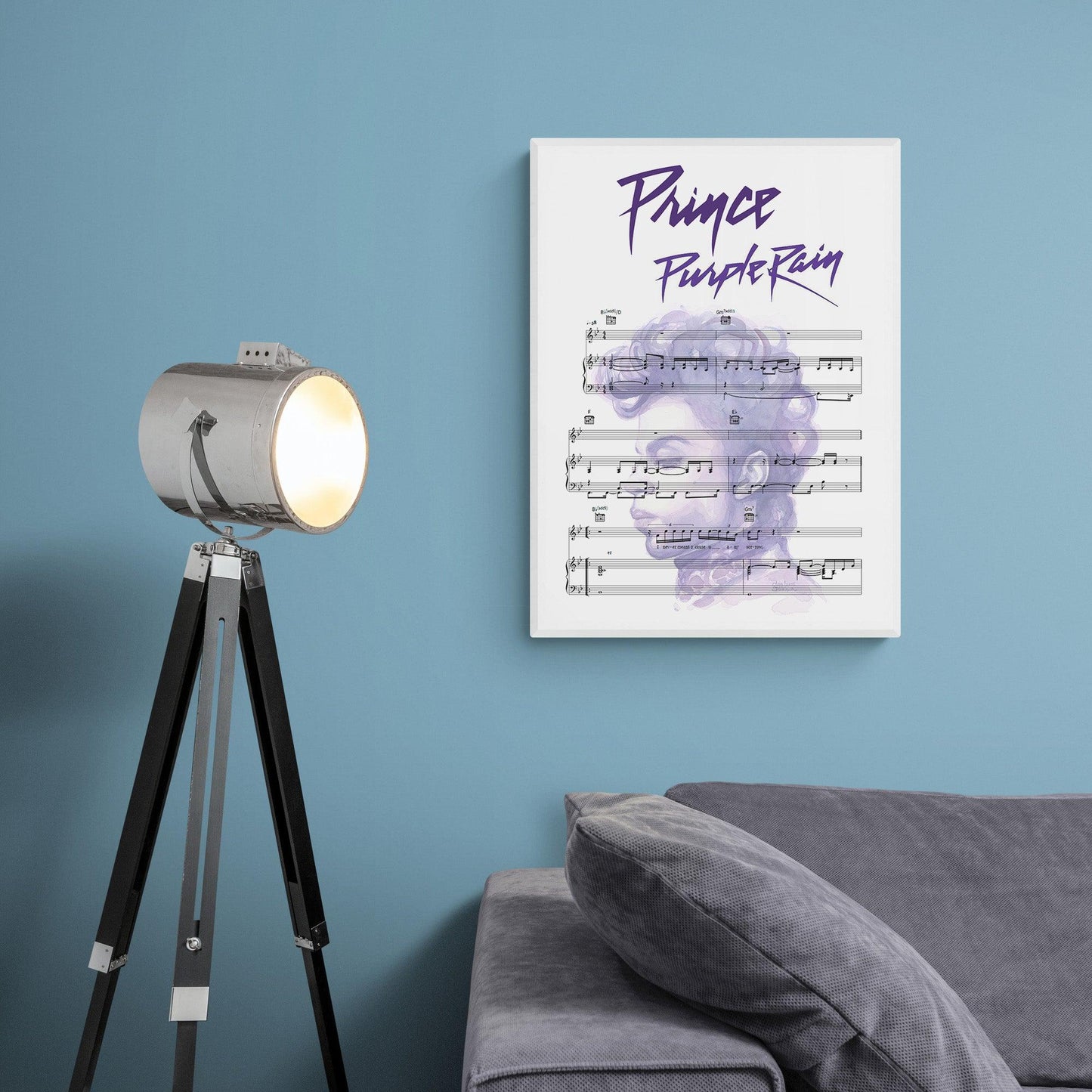 Prince • Purple Rain Song Lyric Print | Song Music Sheet Notes Print 