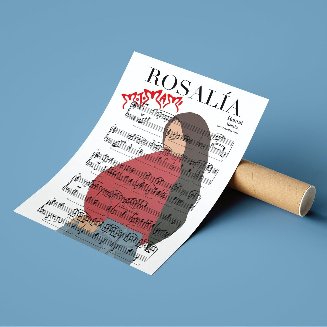 No matter your taste in music, this Rosalia - Hentai Poster is sure to be a hit. With the perfect blend of lyrics and art, it's an eye-catching addition to any room. This poster shows off personalized song lyric gifts on top of Rosalia's incredible music. The personalized song lyrics print is the ultimate gift for any music lover. Showing off your favorite lyrics in a creative way, this poster celebrates Rosalia’s amazing songs