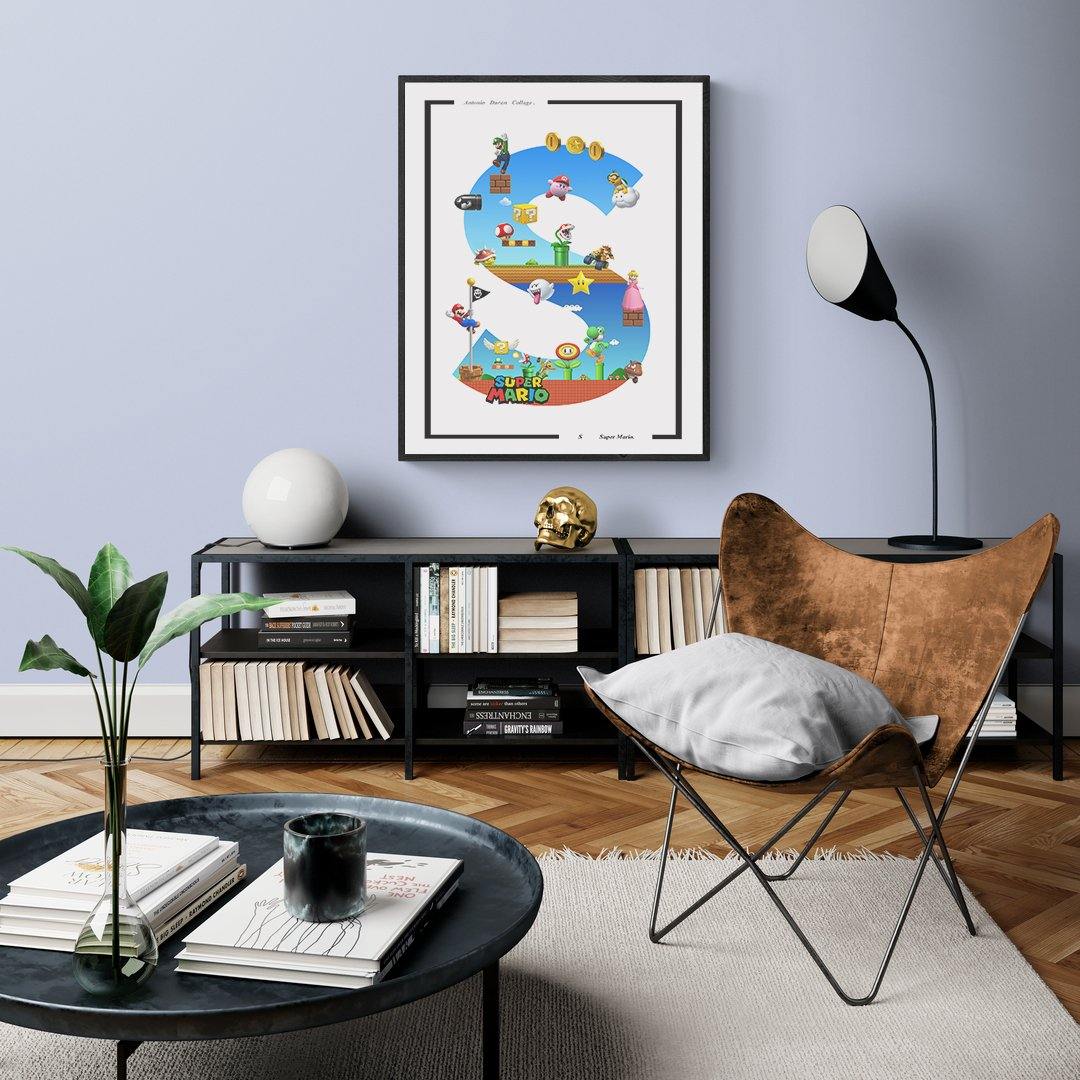 You're In For A Treat! Who doesn't love a good Super Mario Poster? The nostalgia, the excitement, the adventure! Hang this up on your wall and take a trip down memory lane. 98types of art prints