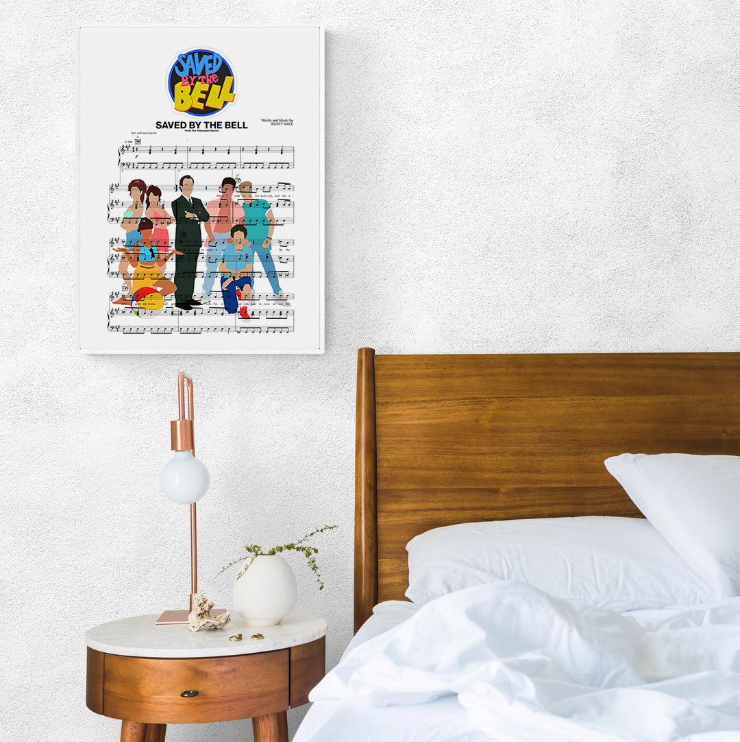 Add some nostalgia to your living space with this hand-crafted SAVED BY THE BELL poster from 98Types Music. This poster is the perfect addition to any room and makes a great conversation piece. Stand out and make a statement with this wall art that not only looks beautiful but also serves as a reminder of all the wonderful memories of the iconic show. A real collector's item, this stylish poster is sure to become a mainstay in your home.