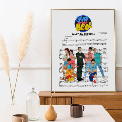 The best thing about a new school year is the new Bell Time clock poster. Remember all those great moments of the show with this beautiful poster, sized at a perfect 24 inches by 36 inches. Now you can start your day off right by looking at the smiling faces of the cast of SAVED BY THE BELL.