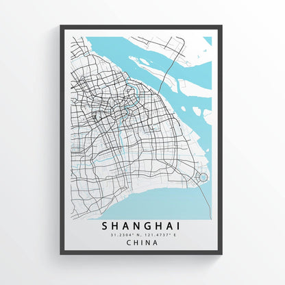 Looking for a way to spruce up your home or office décor? Look no further than this Shanghai City Map Print. This eye-catching map print is perfect for adding a touch of wanderlust to any room. Printed on high-quality paper, this map is perfect for framing or hanging as-is. Whether you're a world traveler or armchair explorer, this map print is sure to please. - 98types