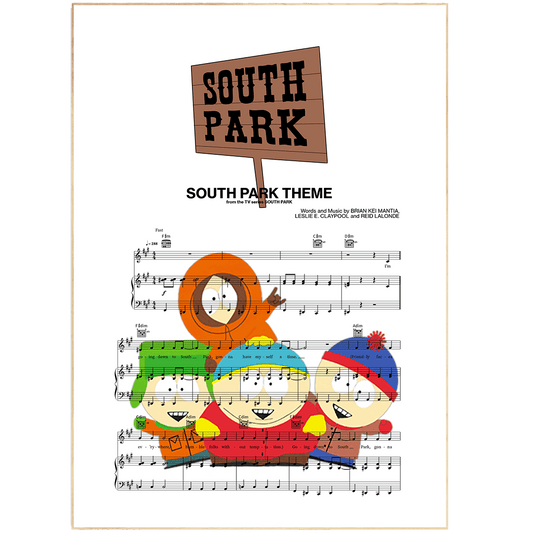 Hang this South Park poster on your wall and you'll have the world's most kickass living room. The song that started it all, South Park's main theme is a classic that's sure to get any party going. With this poster, you can show your friends and family that you've got the sickest sense of humor around.