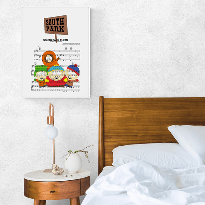 South Park fans rejoice! This poster of the show's main theme is perfect for your wall. The song's lyrics are beautifully printed onto the poster, and the minimalist design will look great in any room. Hang it up and relive all your favorite South Park moments.