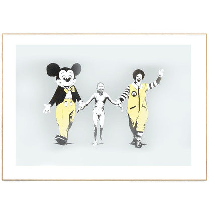 A must-have for street art fans! Banksy is one of the most famous street artists in the world, and this print is a stunning example of his work. Depicting the Napalm Girl photograph, it's a powerful piece that's sure to start conversations. Hang it in your home or office and you'll always be reminded of the impact of street art.