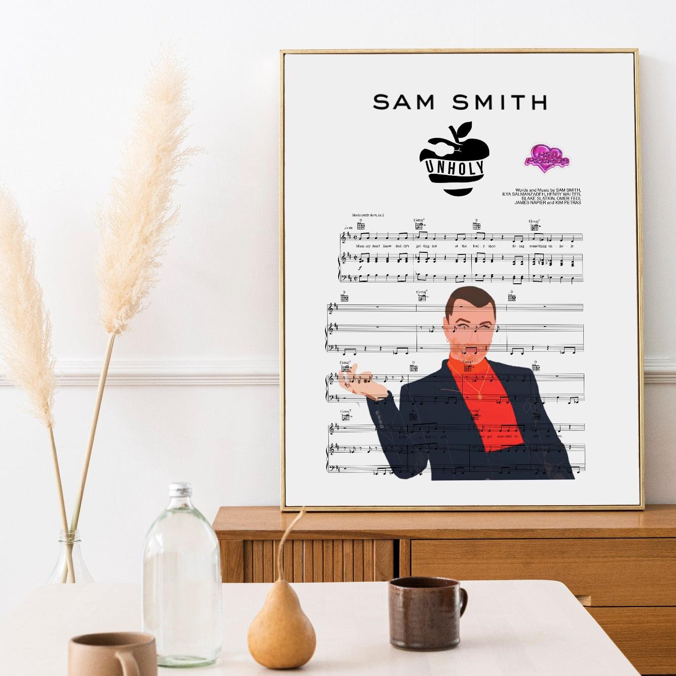 Are you a fan of Sam Smith? We have the perfect print for you. This stylish poster of Sam Smith is the perfect addition to any music lover's bedroom. Printed on high quality paper, this poster is a must have for any fan of the British singer.