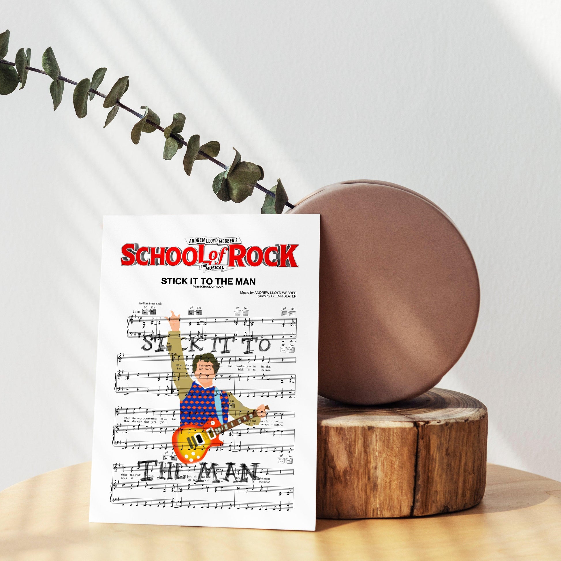 Looking for some new music-inspired wall art? Check out our newest poster, featuring the School of Rock.This print is simple but eye-catching, and would be perfect for any music lover's home. Plus, it's printed on high-quality paper, so the colors will stay bright for years to come.What's not to love about this poster? It's a great way to show your love for music while also adding some personality to your home. Hang it in your kitchen or dining room and rock out while you cook or eat!